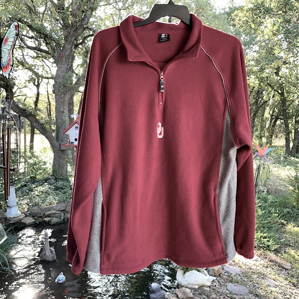 Oklahoma University pull over jacket.